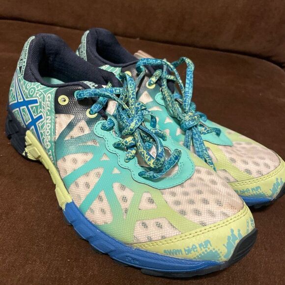 Asics Gel-Noosa Tri 9 Women's sz 6.5 37.5 EURWhite/Blue/Turquoise NEW RARE TAGS - Picture 3 of 7